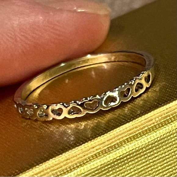 Jewelry - Delicate Ring of Hearts, Size 8.5